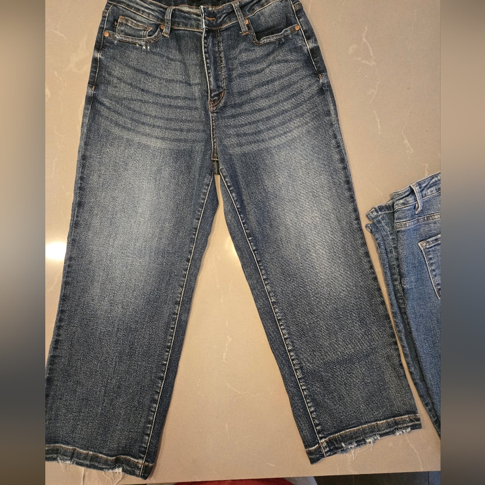Judy Blue Wide Leg Crop Jeans Size 11/30